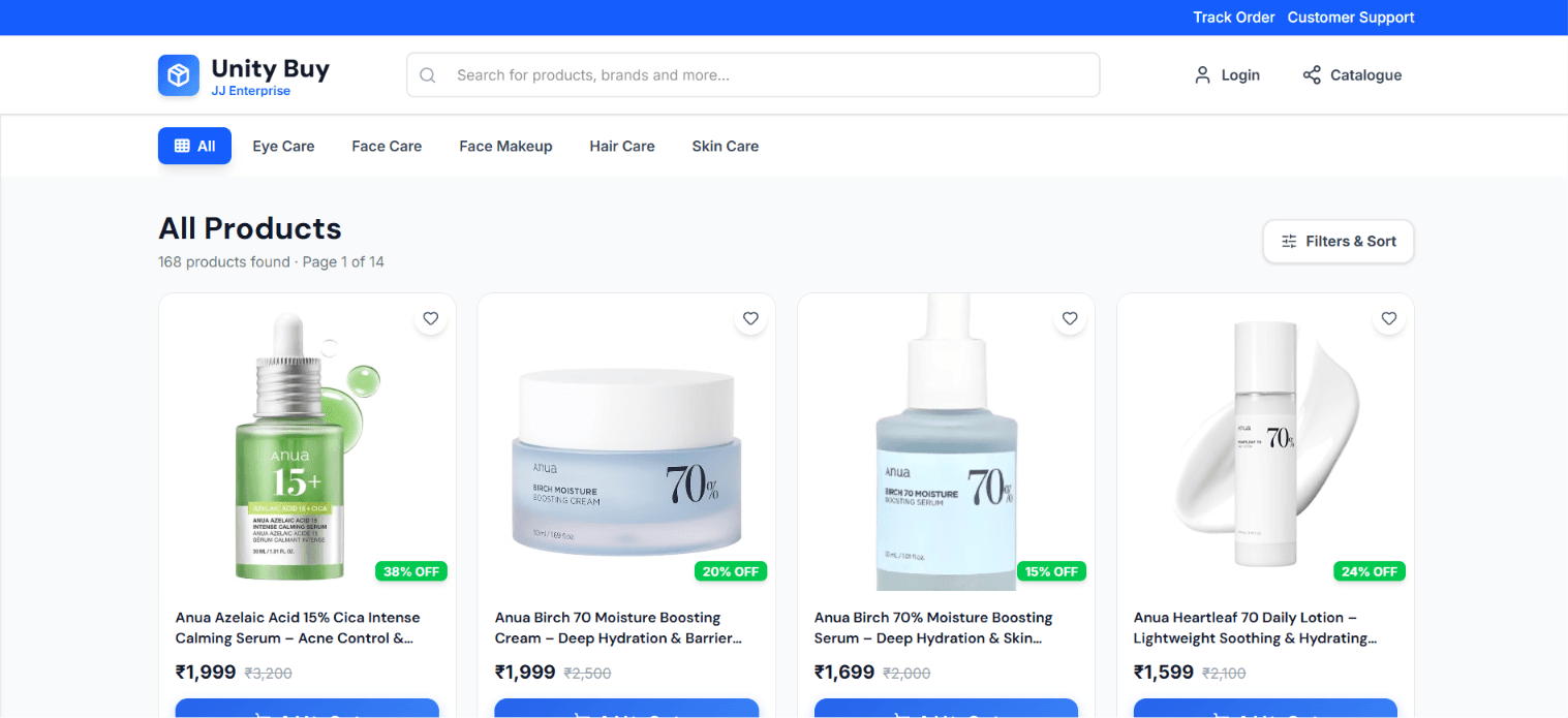 Unity Buy project screenshot